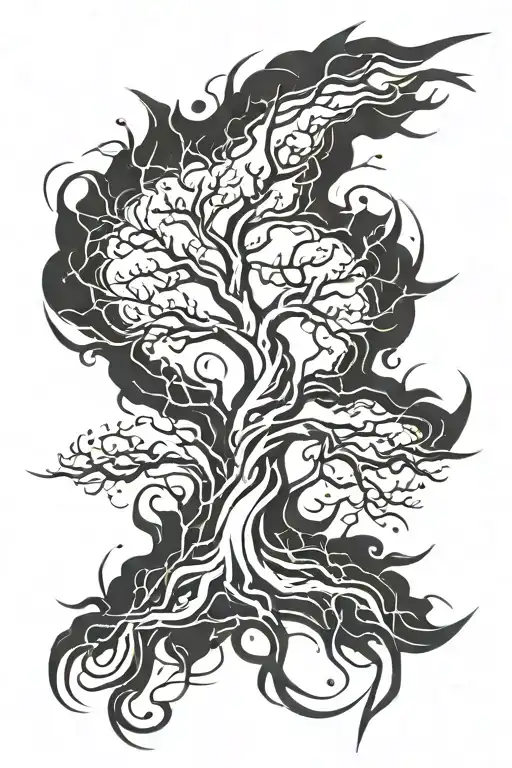 Electric Tree Lightning Striking