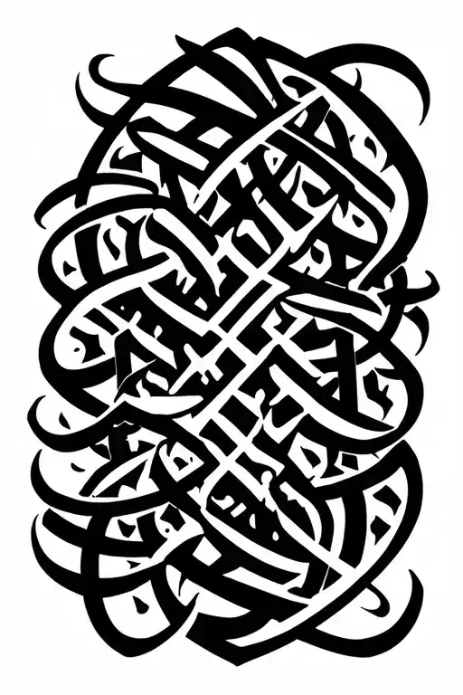 Lilles And Arabic Calligraphy