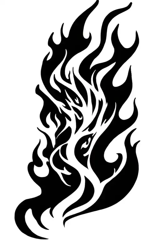 Diablo With Flames Engulfing