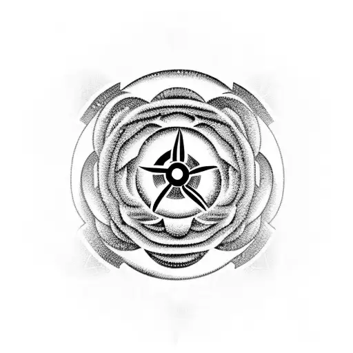 Bio Hazard Symbol Woth Roses