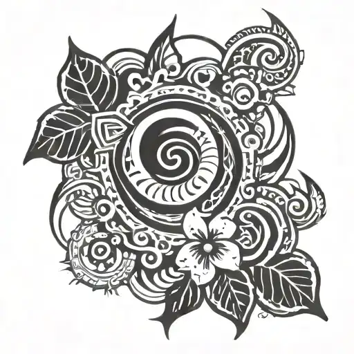 Sleep Token Logo Incorporated Into Hawaiian Tribal