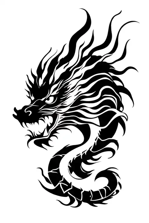 White Chinese Dragon
