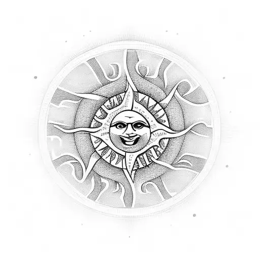 Tree Of Life And Sun