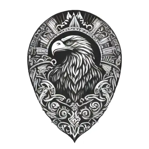 Philippines And Eagle And Mountain Range