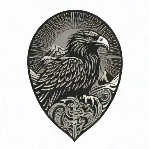 Philippines And Eagle And Mountain Peak