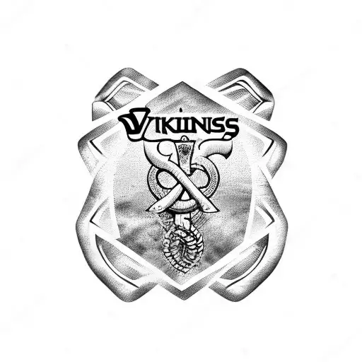 Vikings Runes Arm Background