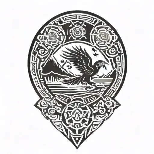 Phillipines And Eagle And Mountain Scene