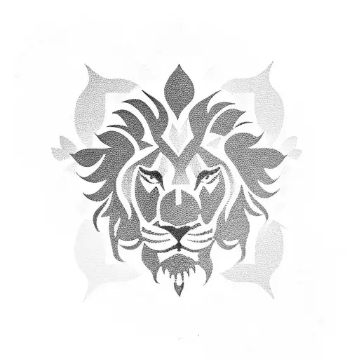 Hawaiian Flower With Lion