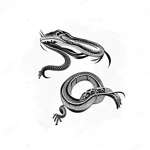 Snake Squeezing Tomato