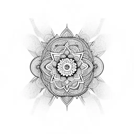 Mandala Expanding Into Bird