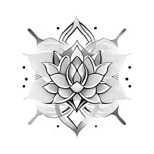 Scorpio Symbol And Lotus Flower