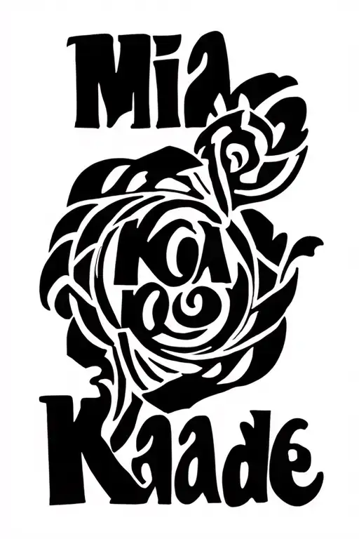 Tattoo Represents My Kids Names Mia Koa And Kade