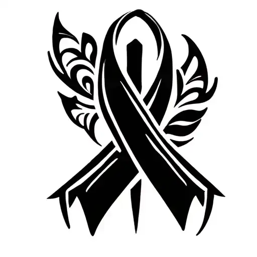 Breast Cancer Ribbon And Thyroid Cancer