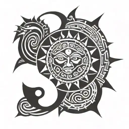 A Sun Symbol That Reminds An Ancient Stone