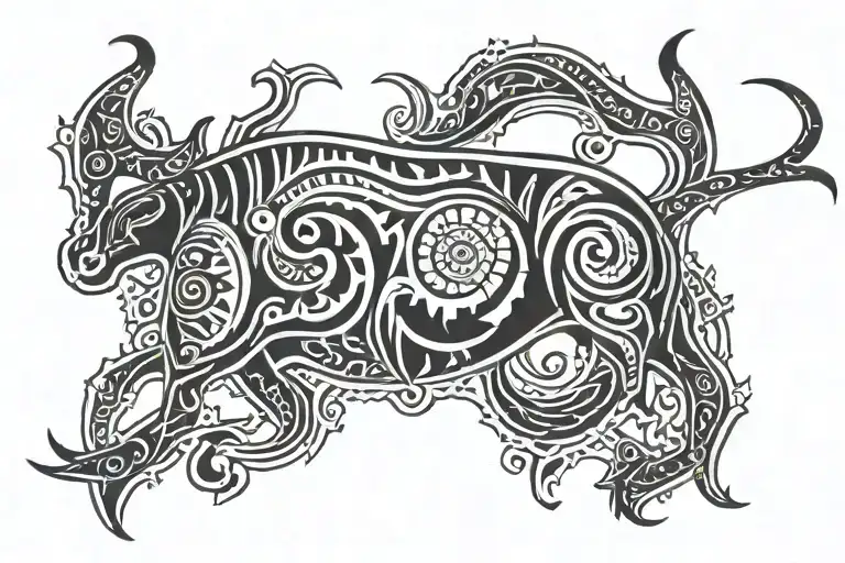 Cow Hoof Tramp Stamp