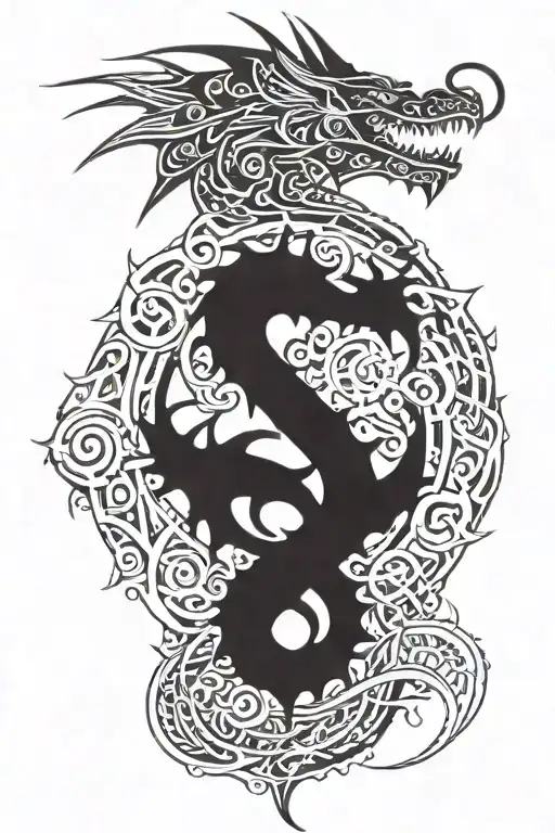 A Mechanic's Tool Set Morphing Into A Dragon