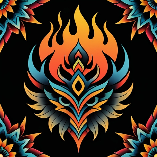 Moonlit Inferno Tattoo idea