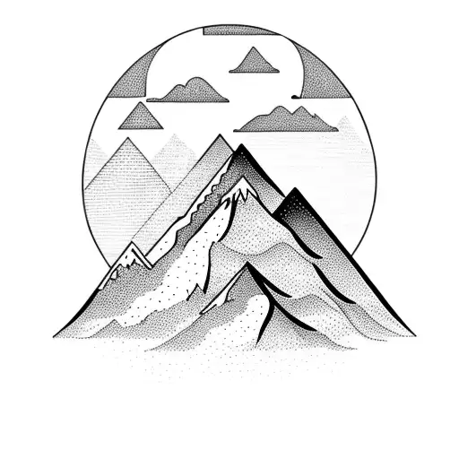 A Breathtaking Mountain Landscape With A Hidden Network Of Trails