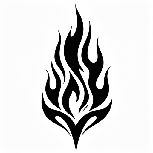 Frozen Flame Tattoo idea