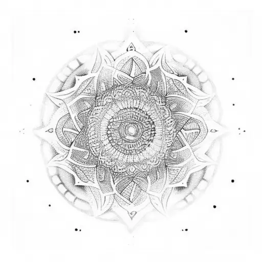 Moon Detailed Mandala