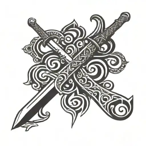 Sikh Sword Intertwined