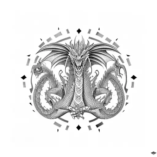 Dragon That Goes From The Arm To The Chest