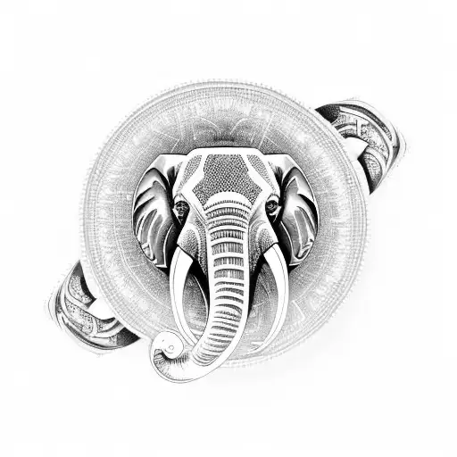 Ring Made Of Wale And Elephant