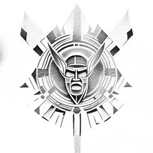 Spartan With Samoan Tribal