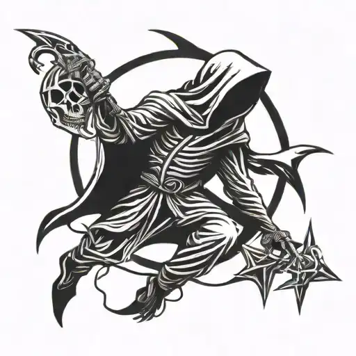 Grim Reaper And Star