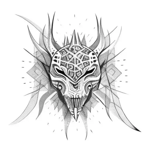 Black Line With Spikes