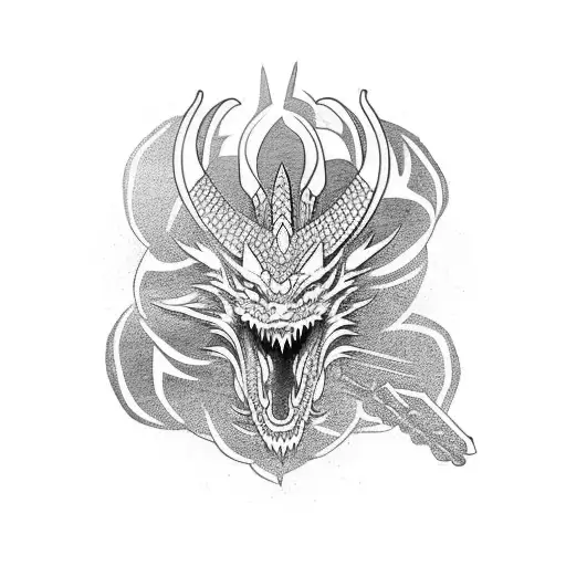 Samurai Dragon Half Sleeve Onto Hand