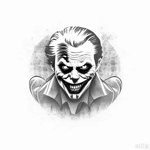 Joker Wigs Scary Smile Hot Colors Knife