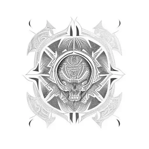 Spine Tattoo With Samoan And Christian Designs