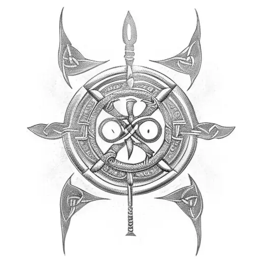 Celtic Knife Arm Band