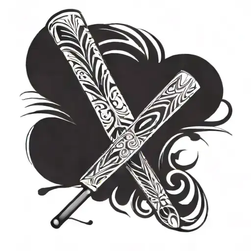 Pastel Baseball Bat With Needles