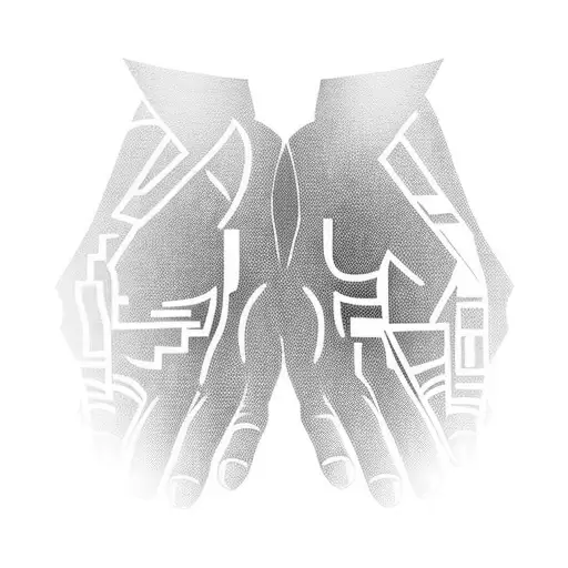 Abstract Pattern On The Hand