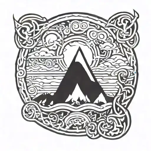 Norse Mythology Scene