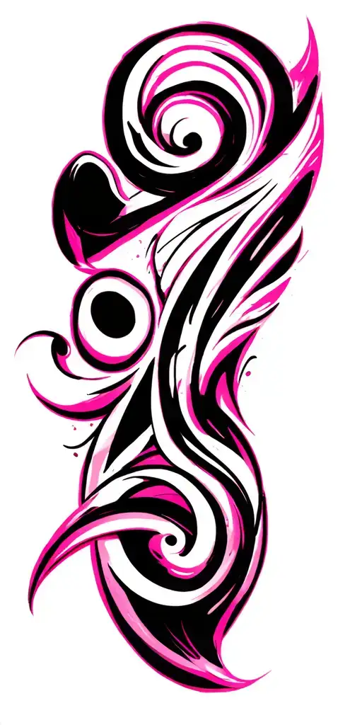 Pink Tribal With Pipe