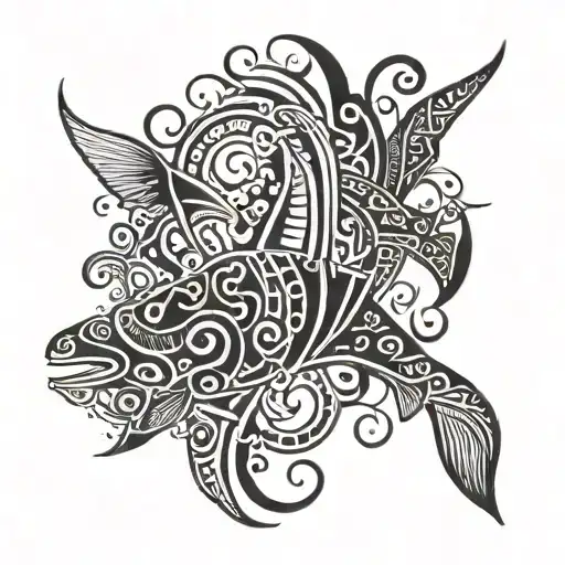 Ocean Life Tattoo Design Inspired