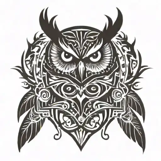 Adhd With Owl And Phoenix Rising From The Ashes