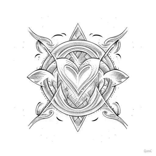 Ocean Waves In The Shape Of Heart