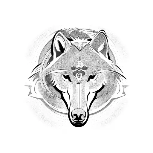 Horse And Wolf Embraced