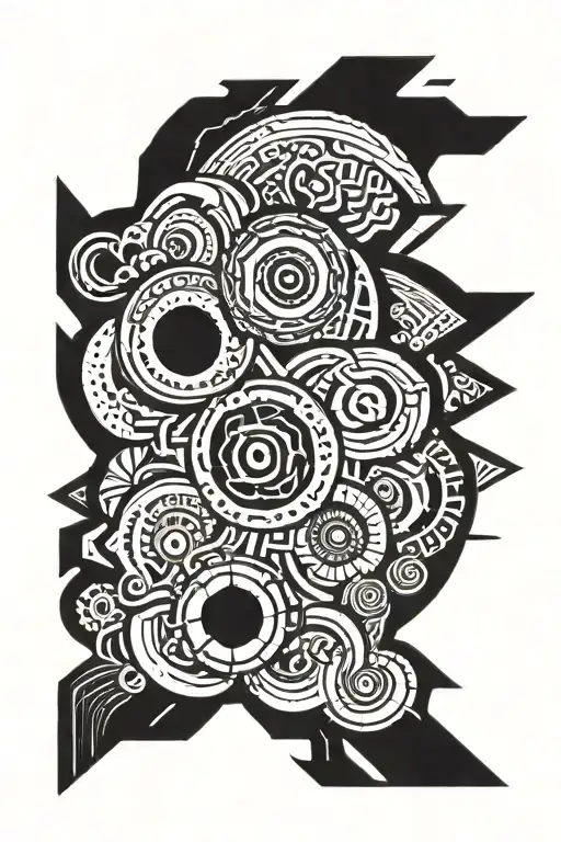 Blackout Lines Of Pattern