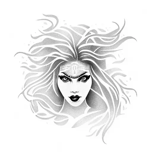 Woman With Ocean Hair