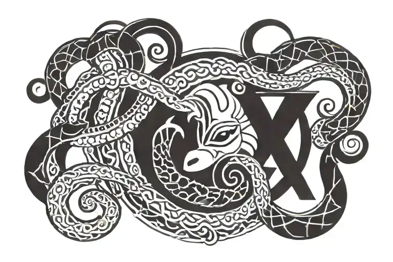 Winky And Snakes On The Collarbone