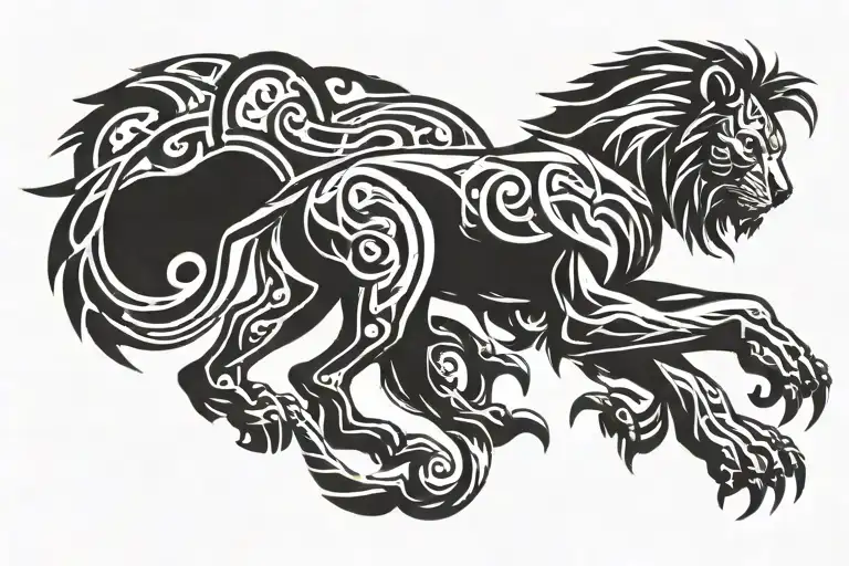 Gladiator With Lion Head