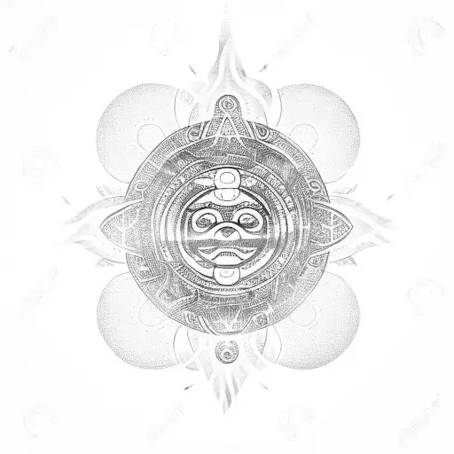 Hollow Sun With Swirling Beams