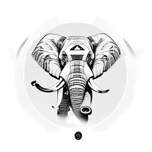 Elephant Head With Indian Vibes