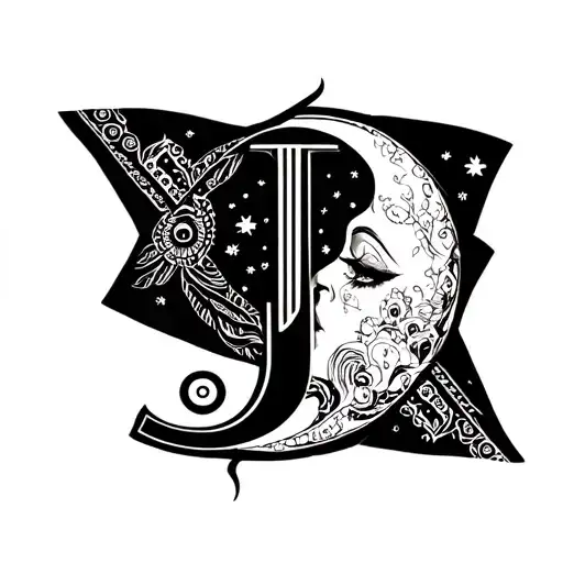 Bandana Folded In The Letter J Scott Campbell Female Moon