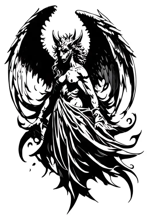 Angel And Gothic Gargoyle Position